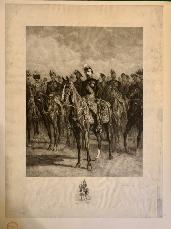 L’EMPEREUR NAPOLÉON III ENTOURÉ DE SON ÉTAT MAJOR MEISSONIER Ancienne collection de l'Impératrice Eugénie – Image 14