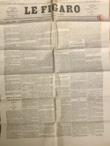 A / Journal Le Figaro du lundi 4 novembre 1867 numéro 161 rédacteur en chef Hippolyte de Villemessant