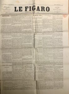 C / Journal Le Figaro du mardi 15 octobre 1867 numéro 141 rédacteur en chef Hippolyte de Villemessant
