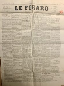 B / Journal Le Figaro du dimanche 10 novembre 1867 numéro 167 rédacteur en chef Hippolyte de Villemessant