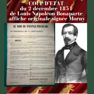 Placard du 2 décembre 1851 de l'appel au peuple après le coup d'état de Louis Napoléon Bonaparte